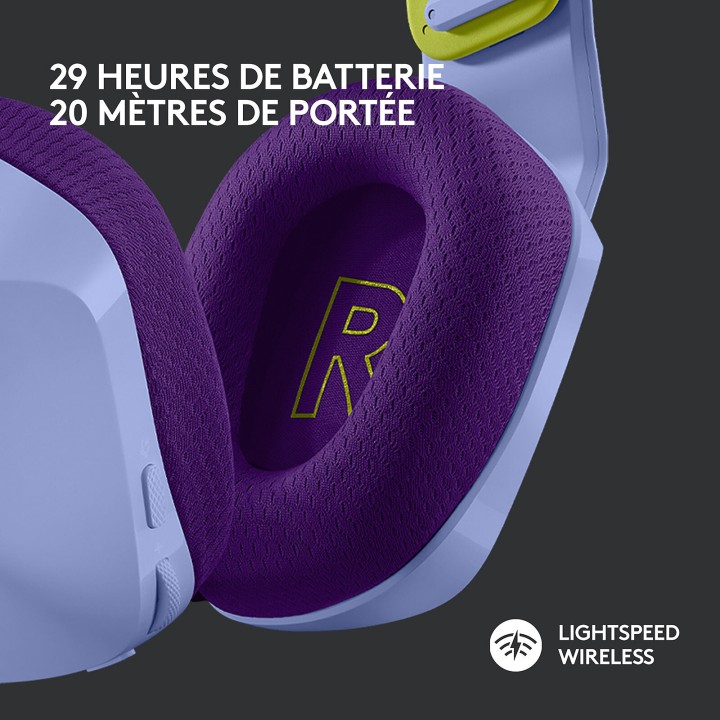 Logitech G733 Lightspeed (Lilac) Casques Logitech Maroc