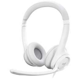 Logitech USB Headset H390 (Blanc) Casques Logitech Maroc