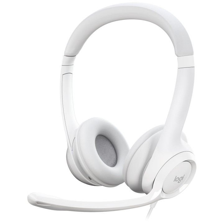 Logitech USB Headset H390 (Blanc) Casques Logitech Maroc