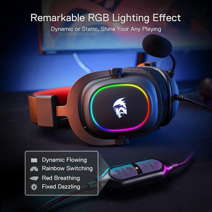 Redragon H510 Zeus-X RGB Wired Gaming Headset Casques Redragon Maroc
