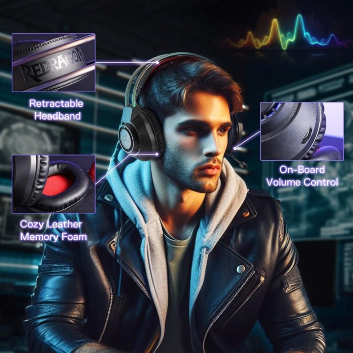Redragon H231 Scream Wired Gaming Headset Casques Redragon Maroc