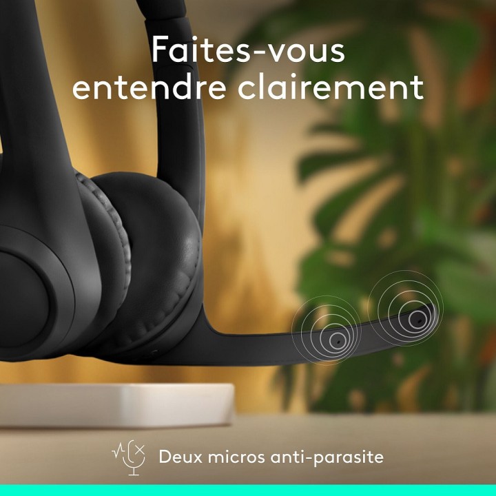 Logitech Zone 300 Black Casques Logitech Maroc