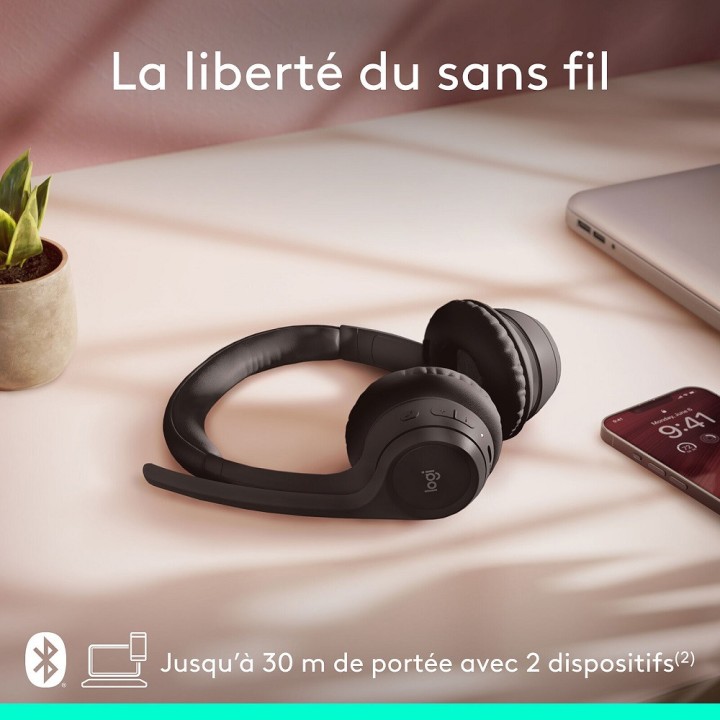 Logitech Zone 300 Black Casques Logitech Maroc