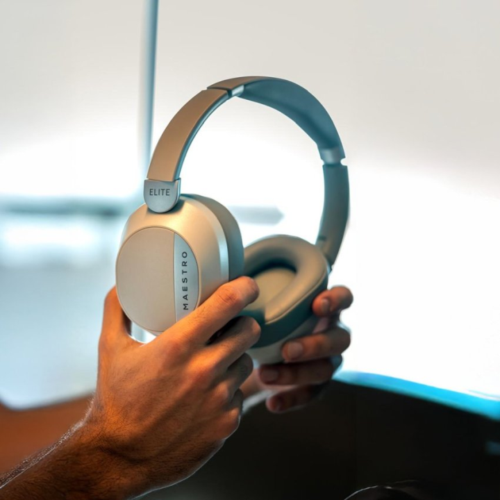 Maestro ELITE Bluetooth Casque - Cream Casques Goui Maroc