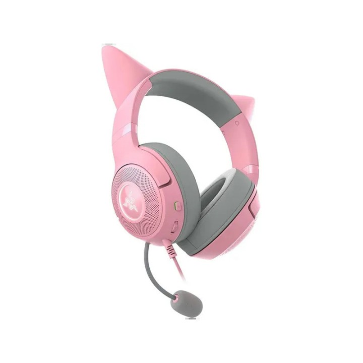 RAZER KRAKEN KITTY V2 Quartz Rose Casques Razer Maroc