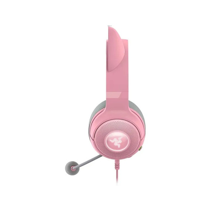 RAZER KRAKEN KITTY V2 Quartz Rose Casques Razer Maroc