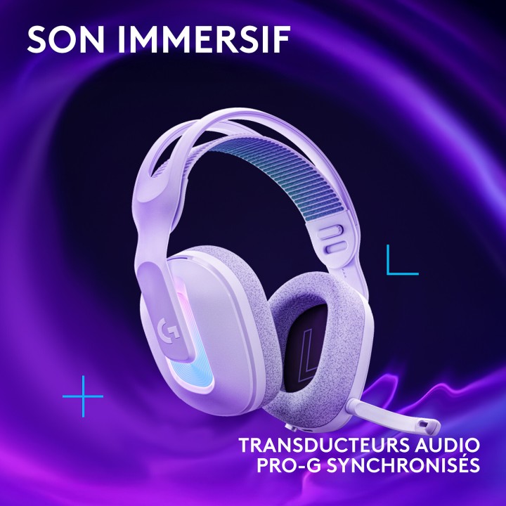 Logitech G G522 Lightspeed (Blanc) Casques Logitech Maroc