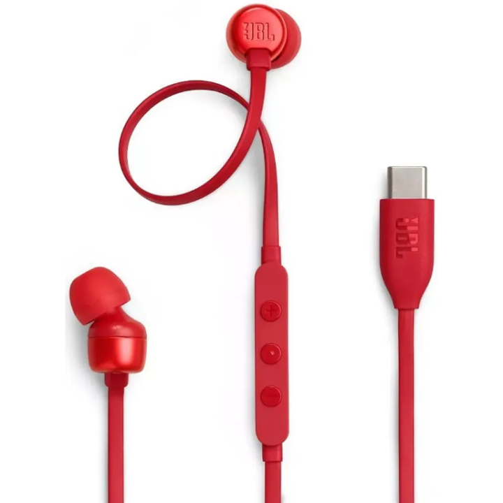 JBL Ecouteurs Tune 310C Rouge Casques JBL Maroc