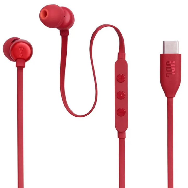 JBL Ecouteurs Tune 310C Rouge Casques JBL Maroc