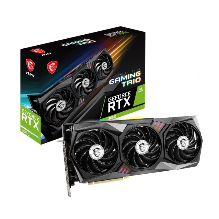 MSI GeForce RTX 3060 Gaming Trio 12GB GDDR6 Cartes graphiques MSI M...