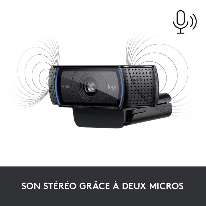Logitech HD Pro Webcam C920 Refresh Webcams Logitech Maroc