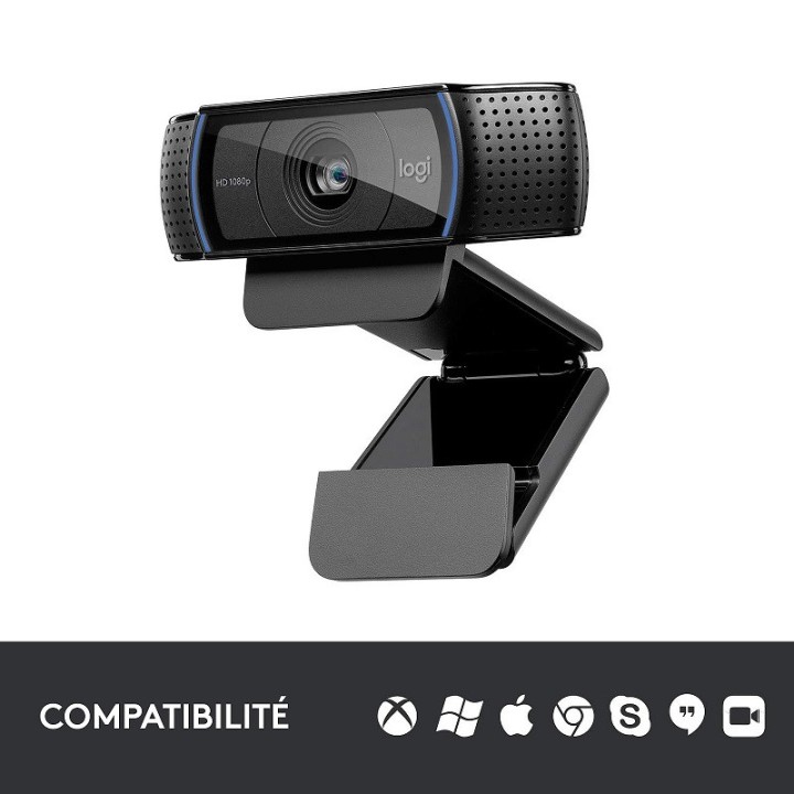 Logitech HD Pro Webcam C920 Refresh Webcams Logitech Maroc