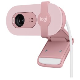Logitech BRIO 100 (Rose) Webcams Logitech Maroc