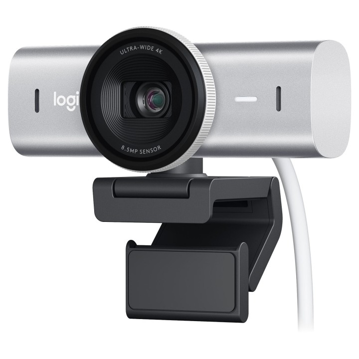 Logitech MX BRIO Pale Grey Webcams Logitech Maroc