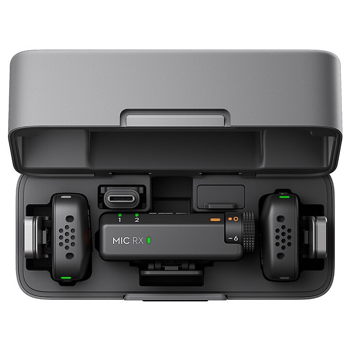 DJI Mic Mini (2 TX + 1 RX ) + BOITIER DE RECHARGE Webcams DJI Maroc