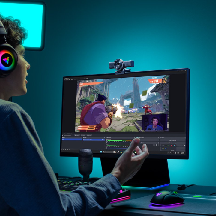 Razer Kiyo V2 X Noir Webcams Razer Maroc