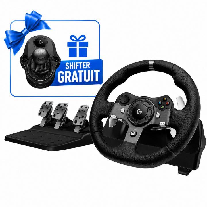 BUNDLE Logitech G G920 Driving Force Racing Wheel + Logitech G Driv...