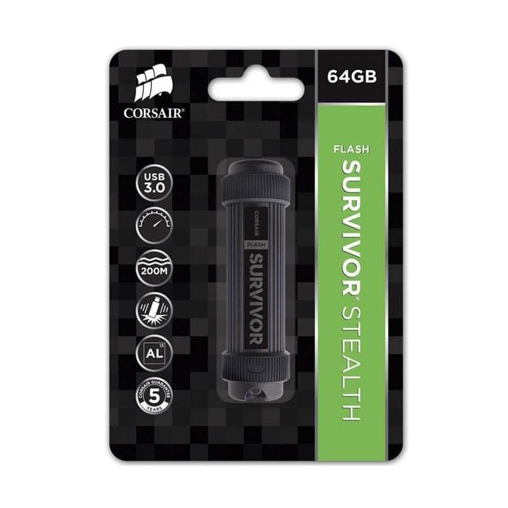 Corsair Flash Survivor Stealth 3.0 64 Go Clés USB Corsair Maroc
