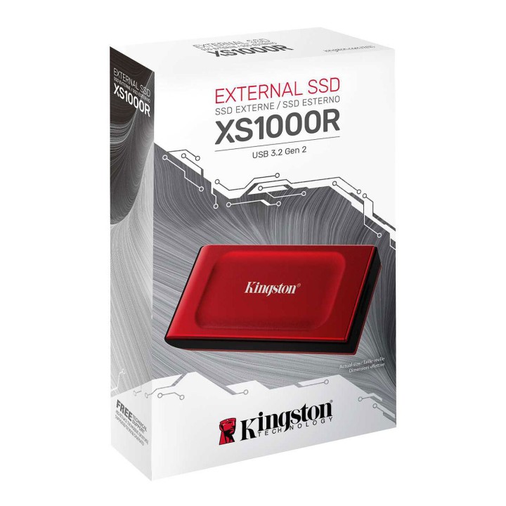 Kingston XS1000 USB 3.2 1TB Red Clés USB Kingston Maroc
