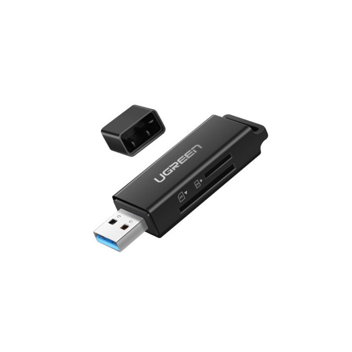 Ugreen Lecteur carte mémoire SD/TF USB 3.0 (2en1) Noir (40752) Clés...