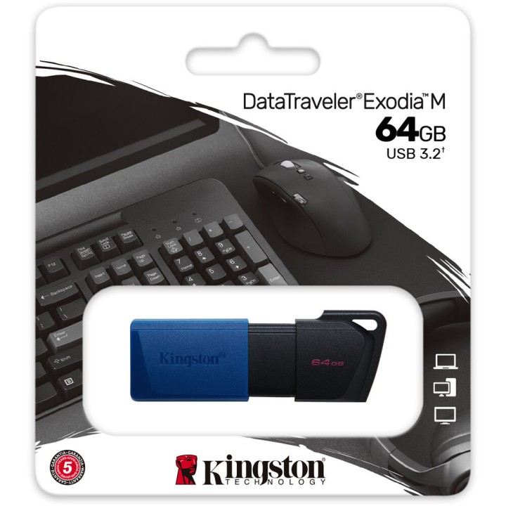 Clé USB Kingston 64GB DataTraveler Exodia M USB Clés USB Kingston M...