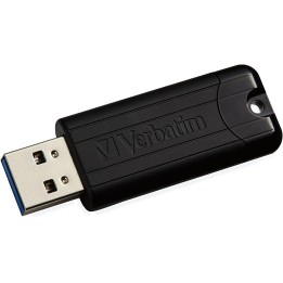 Verbatim Clé USB PinStripe 3.0 de 64 Go - Noire Clés USB VERBATIM M...