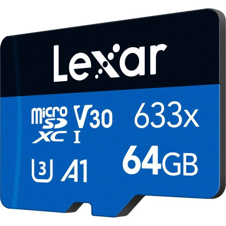 Lexar Haute Performance 64 Go 633x microSDXC UHS-I Disques durs ext...