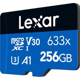 Lexar Haute Performance 256 Go 633x microSDXC UHS-I Disques durs ex...