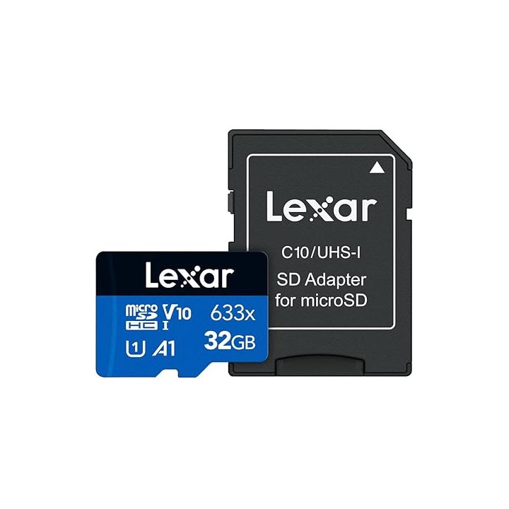 Lexar Micro SDHC 32GB Blue Series Disques durs externes Lexar Maroc