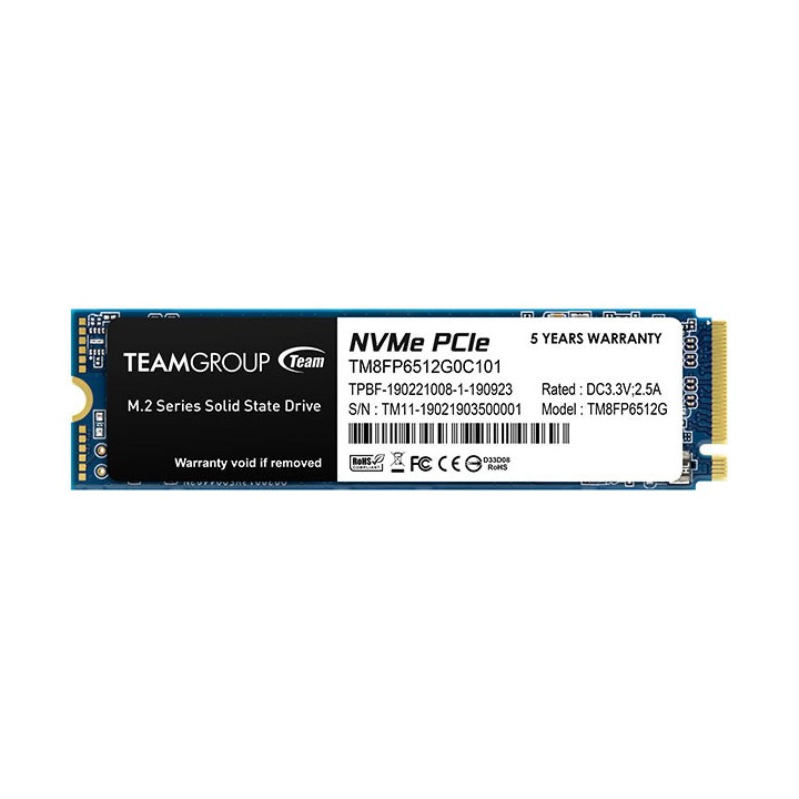 TeamGroup MP33 M.2 PCIe NVMe 256GB Disques SSD Team Group Maroc