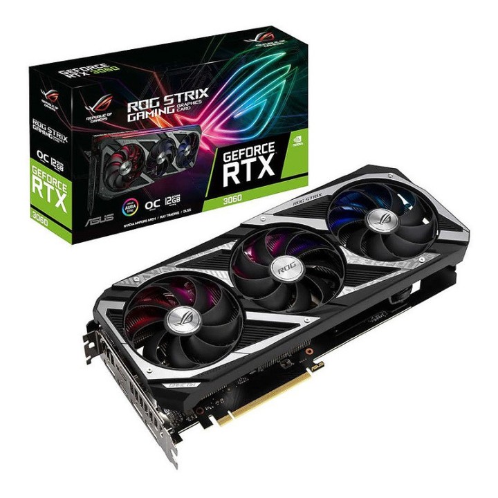 ASUS ROG STRIX GeForce RTX 3060 GAMING OC V2 (LHR) 12G GDDR6 NVIDIA...
