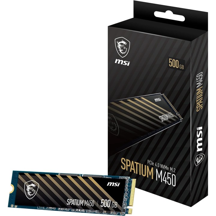 MSI SPATIUM M450 NVMe M.2 500GB Disques SSD MSI Maroc