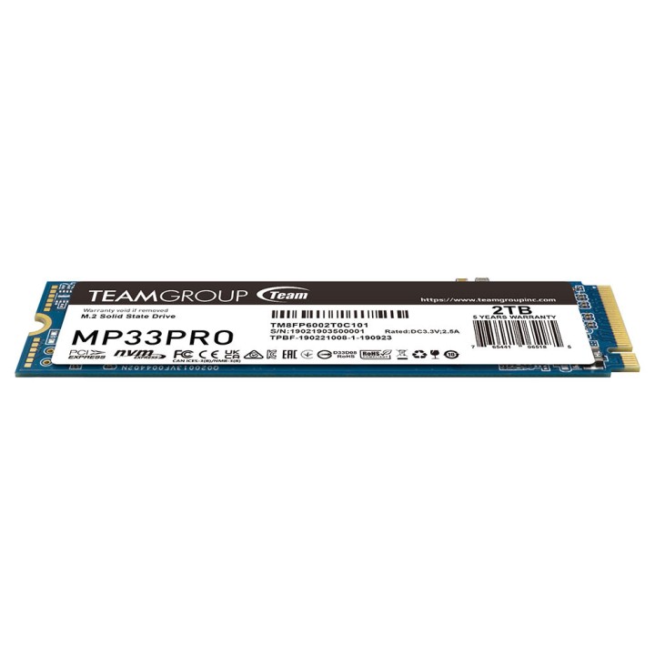 TeamGroup MP33 PRO M.2 PCIe NVMe 2TB Disques SSD Team Group Maroc