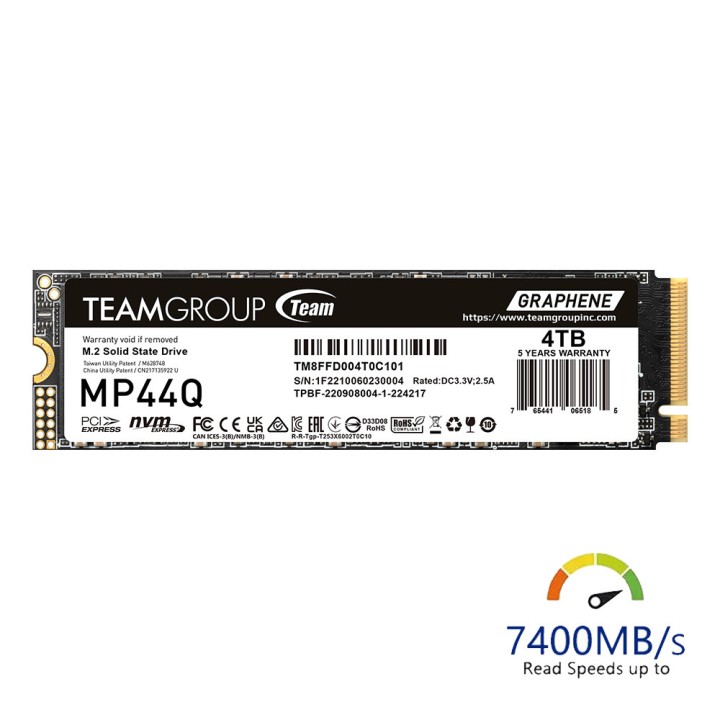 TeamGroup MP44Q M.2 PCIe NVMe 4TB Disques SSD Team Group Maroc