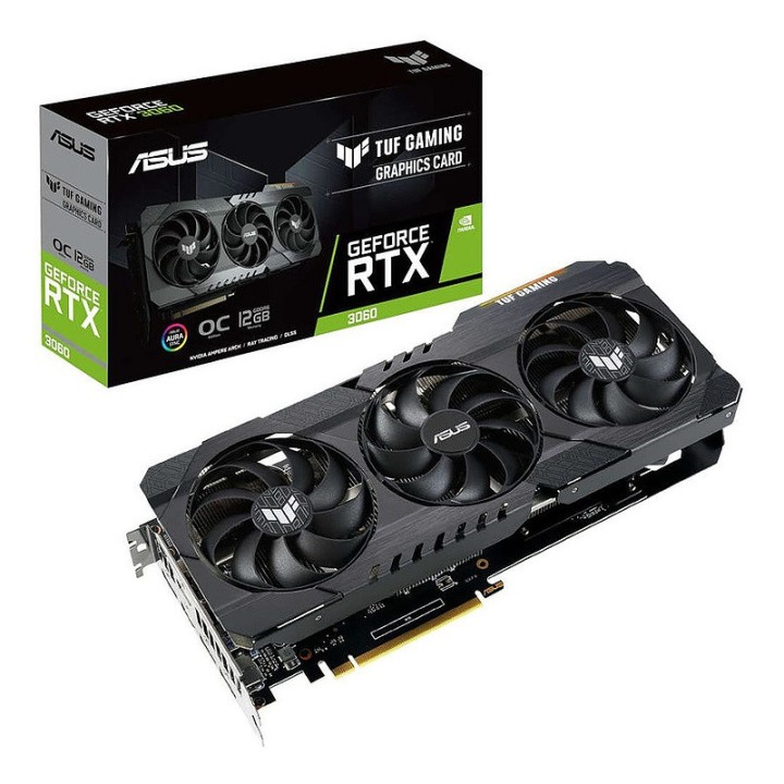 ASUS TUF GeForce RTX 3060 GAMING OC V2 12GB GDDR6 (LHR) NVIDIA ASUS...