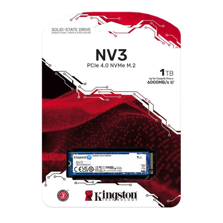 Kingston SSD NV3 1TB M.2 NVMe Disques SSD Kingston Maroc