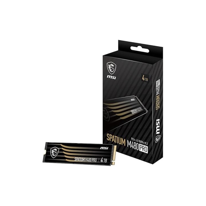 MSI SPATIUM M480 PRO PCIe 4.0 NVMe M.2 4TB Disques SSD MSI Maroc