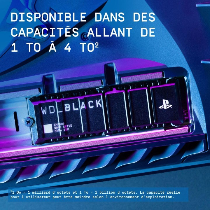Western Digital SSD WD Black SN850P 1TB - Avec dissipateur thermiqu...