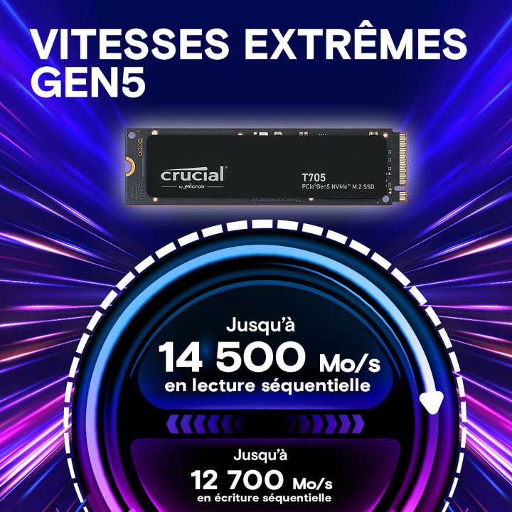 Crucial T705 4 To Disques SSD Crucial Maroc