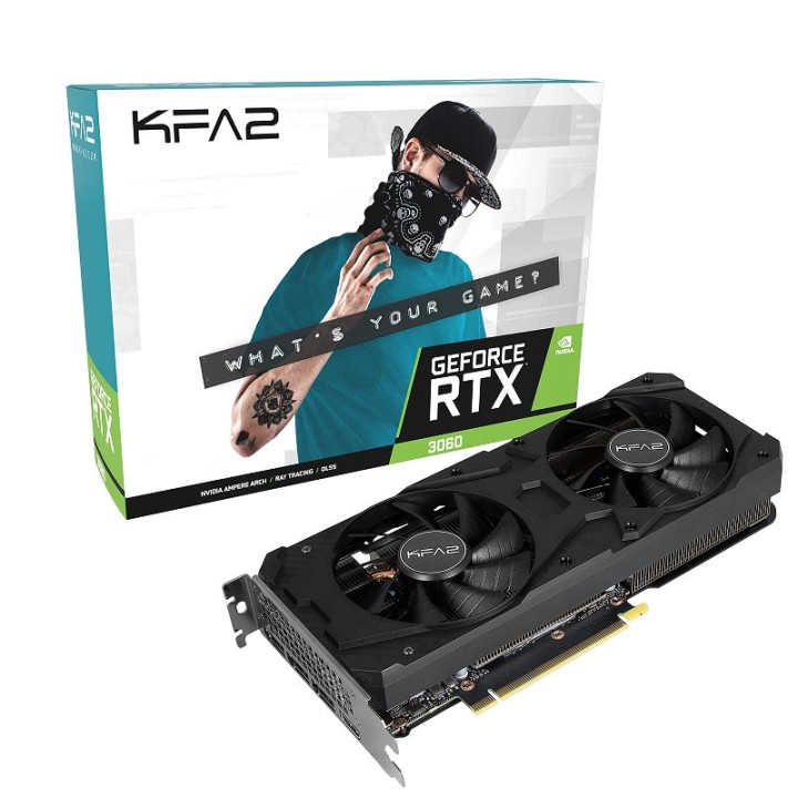 KFA2 GeForce RTX 3060 (1-Click OC) 12GB GDDR6 Cartes graphiques KFA...
