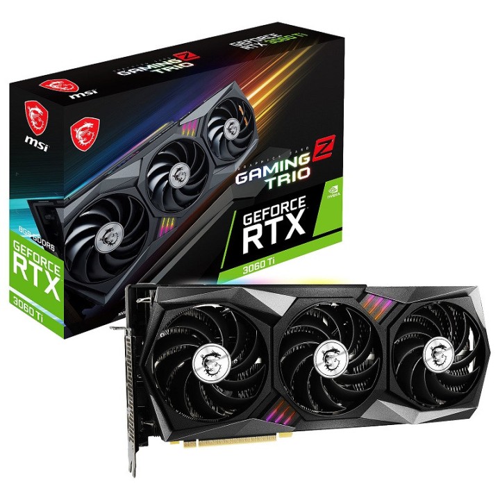 MSI RTX 3060 TI GAMING Z TRIO 8GB GDDR6 (LHR) Cartes graphiques MSI...