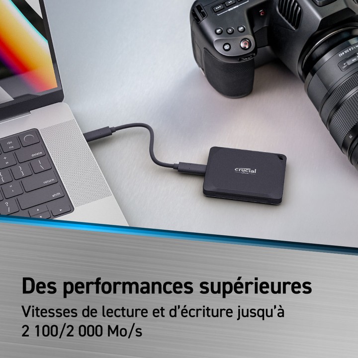 Crucial X10 Pro SSD 2TB Disques durs externes Crucial Maroc
