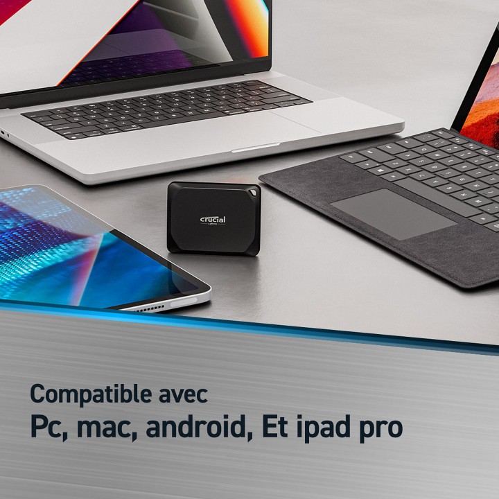 Crucial X10 Pro SSD 2TB Disques durs externes Crucial Maroc