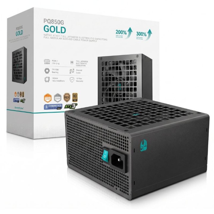 DeepCool PQ850G 80 PLUS GOLD 850W Black Entre 800 W et 899 W GamerS...