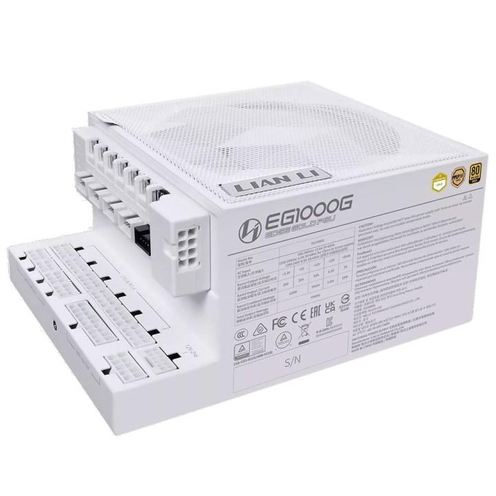 Lian Li Edge 1000 80PLUS GOLD 1000W (White) - With Hub Plus de 900 ...