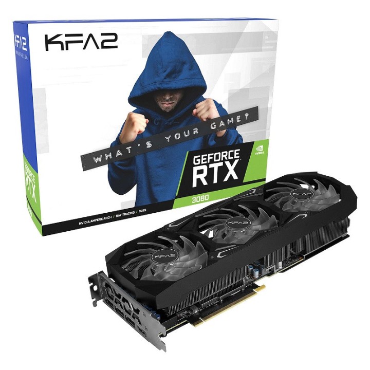 KFA2 GeForce RTX 3080 SG (1-Click OC) 10GB GDDR6X Cartes graphiques...