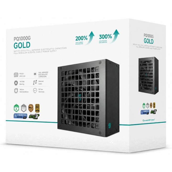 DeepCool Gamer STORM PQ1000G 80 Plus Gold 1000W Black Plus de 900 W...