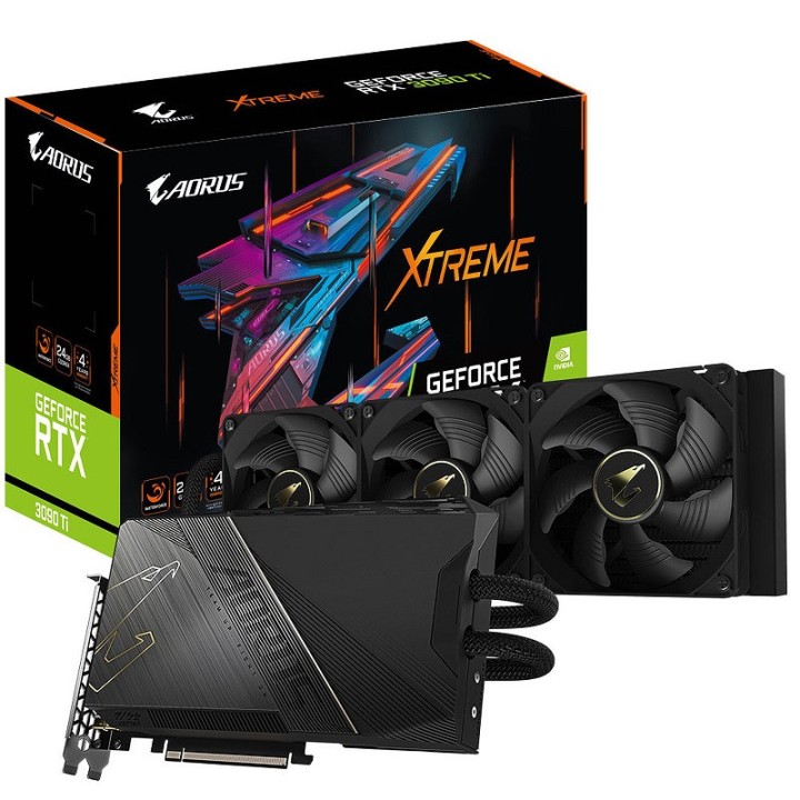Gigabyte AORUS GeForce RTX 3090 Ti XTREME WATERFORCE 24GB GDDR6X Ca...