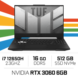 ASUS TUF DASH F15 TUF517ZM Intel Core i7 12650H/16GB/512GB SSD/RTX3...