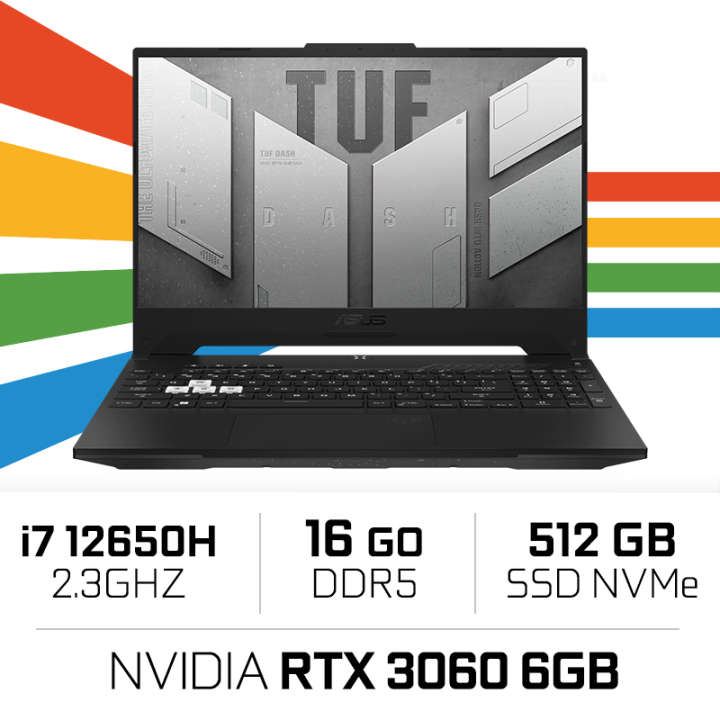 ASUS TUF DASH F15 TUF517ZM Intel Core i7 12650H/16GB/512GB SSD/RTX3...